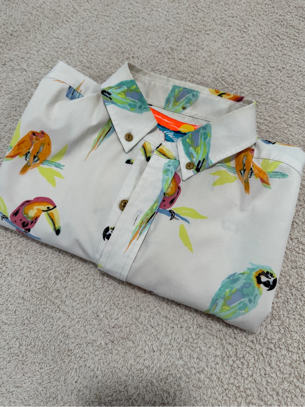 Chubbies Popover Shirt - The Nutter Toucan 3 Button M